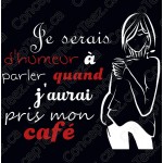Chandail Femme Col en V Noir | Humeur Café